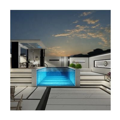 Pannelli acrilici UV ad alta trasmissione luminosa di 100 mm di spessore per piscine personalizzate