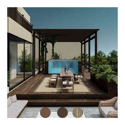 Piscina esterna in fibra di vetro ad alta diafanalità 92,5% e design chiaro/trasparente