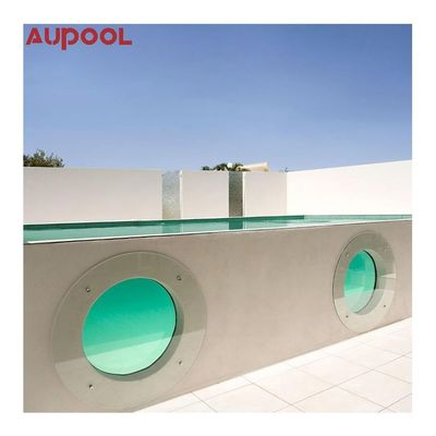 Piscine prefabbricate con telaio in acciaio montato con telaio in metallo con filtro acrilico e sabbia trasparente