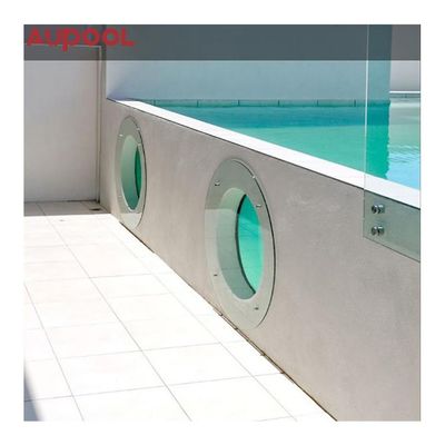 Piscine prefabbricate con telaio in acciaio montato con telaio in metallo con filtro acrilico e sabbia trasparente