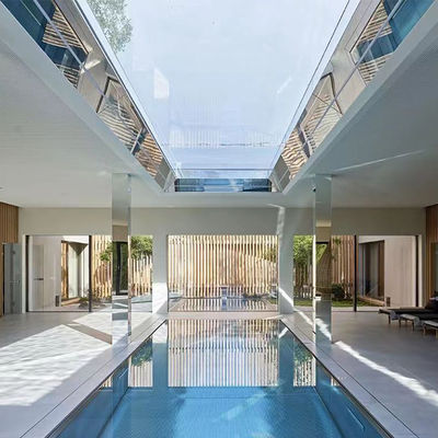 Villa privata giardino piscina in vetro acrilico resistente alle intemperie piscina a terra