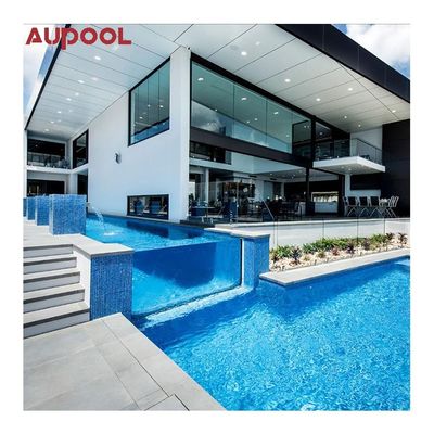 Moderna piscina privata in terra prefabbricata per la navigazione rettangolare in fibra di vetro