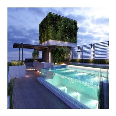 Pannello di vetro plexi PMMA infinito per piscina acrilica trasparente grande 0,32 FT