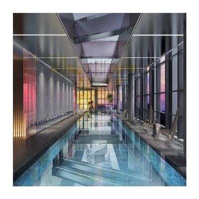 Pannello di vetro plexi PMMA infinito per piscina acrilica trasparente grande 0,32 FT