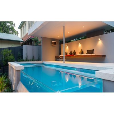 Piscina Acrilica Trasparente Esterno Con Disegno Stile in Vendita