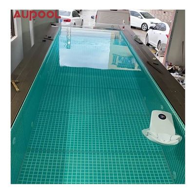 Servizio di taglio struttura in acciaio piscina prefabbricata con finestra acrilica da 100 mm da AUPOOL OEM