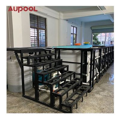 Servizio di taglio struttura in acciaio piscina prefabbricata con finestra acrilica da 100 mm da AUPOOL OEM