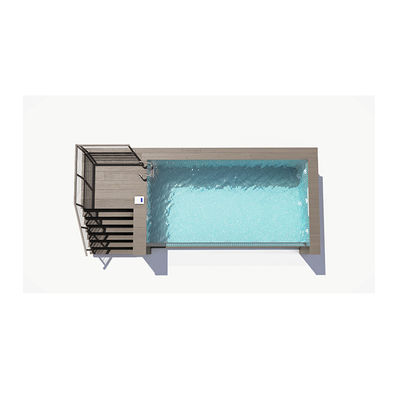 Servizio di taglio struttura in acciaio piscina prefabbricata con finestra acrilica da 100 mm da AUPOOL OEM