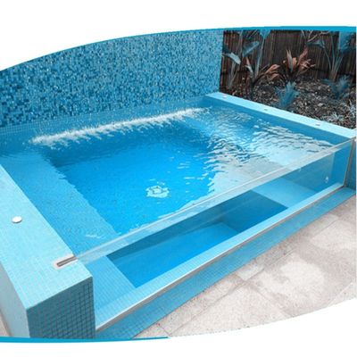 Facile installare cascata per mini tenda acrilica di acqua nel paesaggio piscina