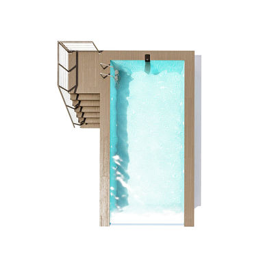 Spessore di 100 mm Casa prefabbricata di lusso con piscina