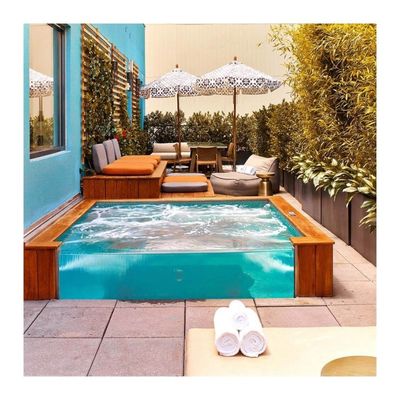 Finestra con pannello di vetro PMMA Lucite Plexi per piscina facile da pulire