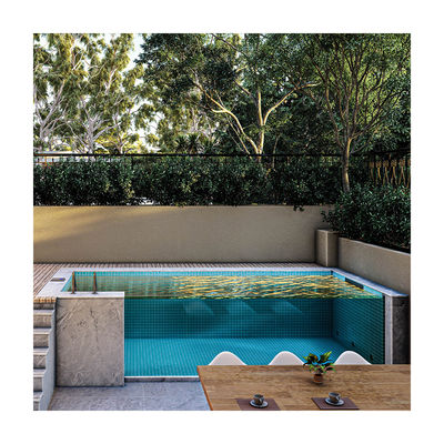 Piscine in cortile piscina acrilica prefabbricata per piscine di vetro in fibra di villa