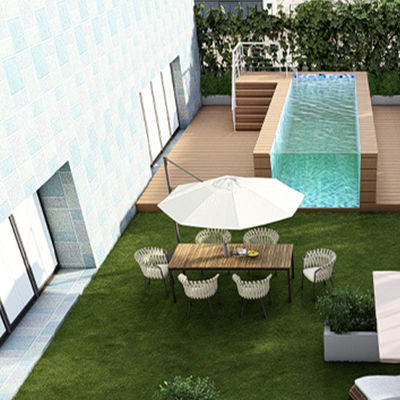 Piscine in cortile piscina acrilica prefabbricata per piscine di vetro in fibra di villa