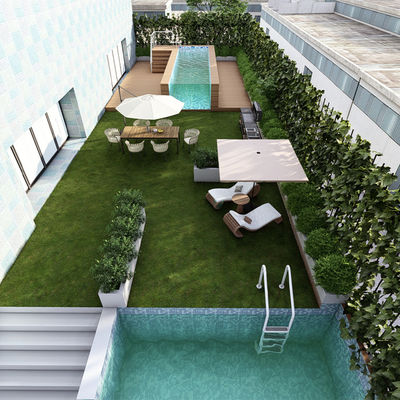 Piscine in cortile piscina acrilica prefabbricata per piscine di vetro in fibra di villa