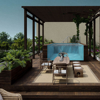 Piscine prefabbricate vetro non ingiallente pannello di parete finestra per grande piscina nel cortile
