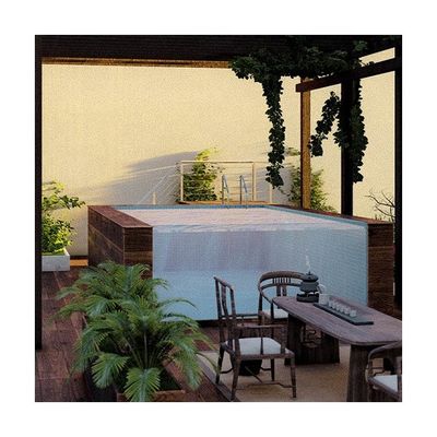 Piscine prefabbricate con vetrina a pannello acrilico trasparente e struttura principale in acciaio inossidabile