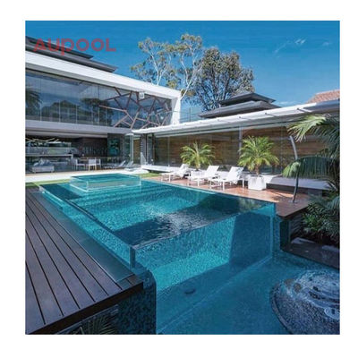 12 mm 15 mm Acrilico trasparente piscina Recinzione Per Hotel Villa Casa Cortile Personalizzato