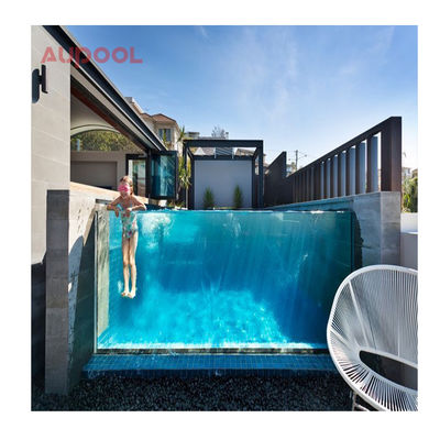 7.8M Rettangolo Grande Famiglia Fibra di vetro Spa Outdoor Infinity Fibra di vetro piscina