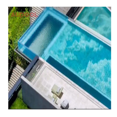 7.8M Rettangolo Grande Famiglia Fibra di vetro Spa Outdoor Infinity Fibra di vetro piscina