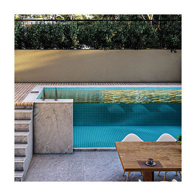 AUPOOL piscina prefabbricata vetrina a pannello acrilico e controcorrente con pompa Fliter