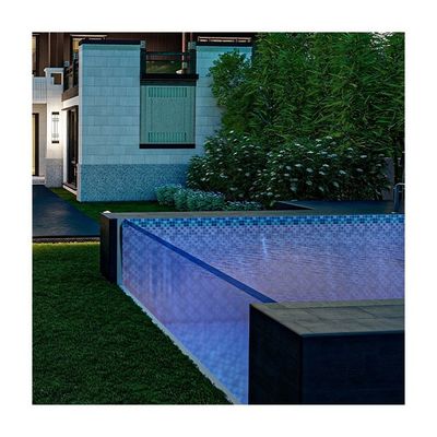 Piscine prefabbricate a funzione infinita con finestre a pannello acrilico e costruzione in acciaio inossidabile