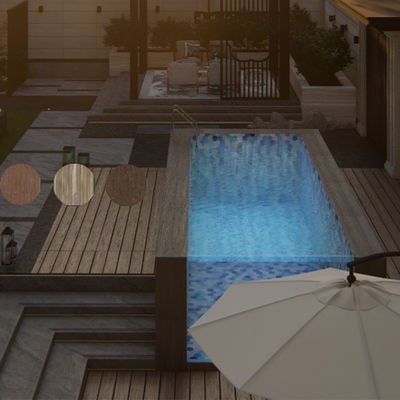 Piscine da 18 piedi sopra terra con telaio metallico e finestrino acrilico a colori trasparenti