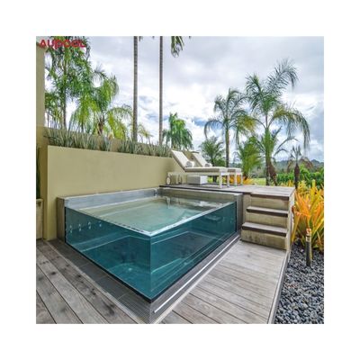 Pannello di piscina in cortile di alta durezza superficiale di acrilico lucite