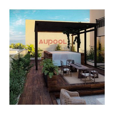 Dimensioni personalizzate pannelli acrilici trasparenti per recinzione piscina AUPOOL copertura di piscina in policarbonato