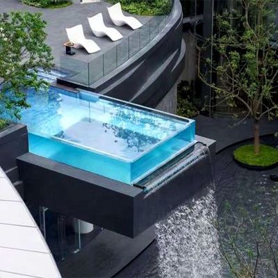 Densità di pannello acrilico 1,2 g/cm3 Cascata Piscina Fuentes Piscinas Cascadas Tempo di consegna 10 giorni lavorativi