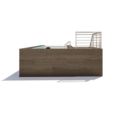 Finestra di piscina trasparente a terra Piscina di plastica a terra per il design personalizzato della piscina nel cortile