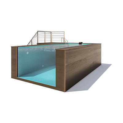 Finestra di piscina trasparente a terra Piscina di plastica a terra per il design personalizzato della piscina nel cortile