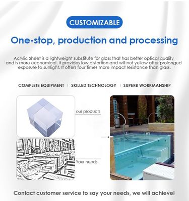 Alta trasmissione luminosa Villa Piscina di design moderno Piscina all'aperto Diafanità 93%