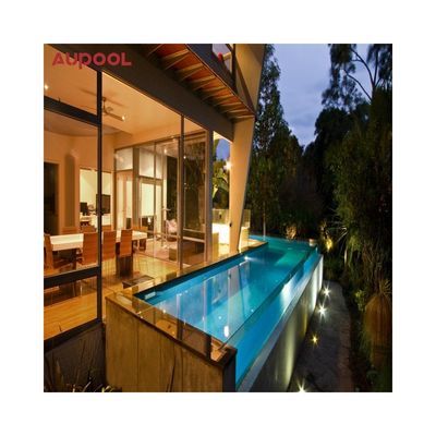 Porta scorrevole in vetro piscina personalizzata modellazione in acrilico con pannello ghiacciato trasparente