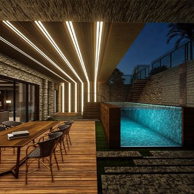 Piscine infinite Contenitori di navigazione Piscine con piscina e spa in fibra di vetro rettangolare