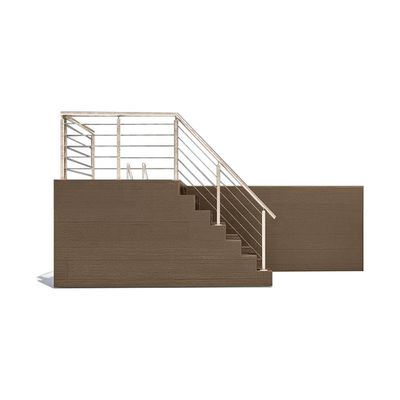 Piscina prefabbricata nel cortile con design infinito e pompa d'aria