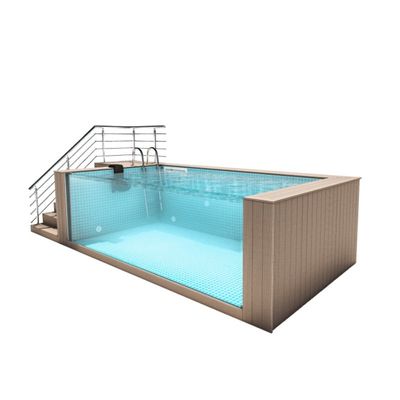 Trasforma il tuo interno in una destinazione per nuotare con la piscina a cielo aperto