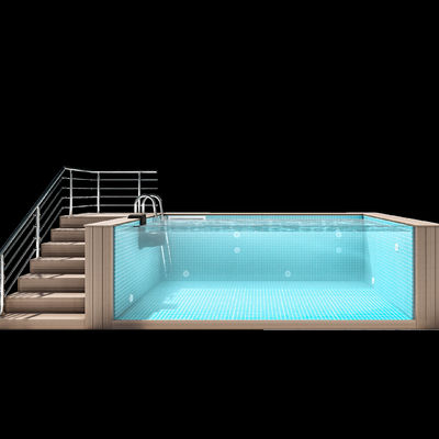 Trasforma il tuo interno in una destinazione per nuotare con la piscina a cielo aperto