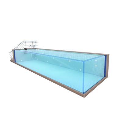 Sistema di depurazione dell'acqua per piscina modulare a telaio acrilico
