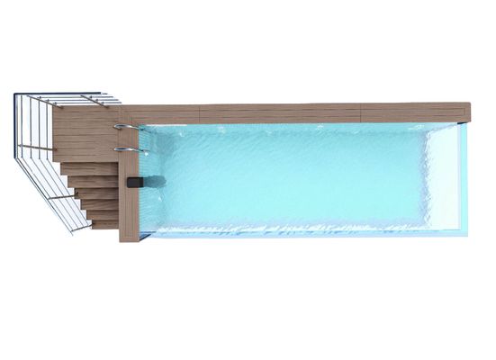 Sistema di depurazione dell'acqua per piscina modulare a telaio acrilico