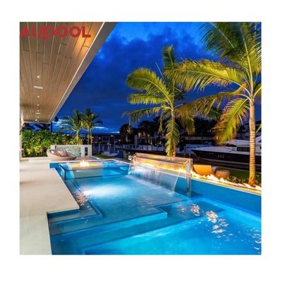 Modello di pannello acrilico fuso 8M Lunghezza piscina in terra Grande piscina portatile senza fine