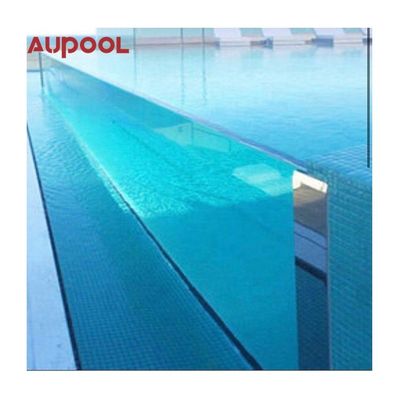 Modello di pannello acrilico fuso 8M Lunghezza piscina in terra Grande piscina portatile senza fine