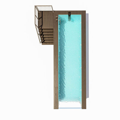 2080 Piscina di vetro acrilico trasparente in fibra di vetro con facile installazione