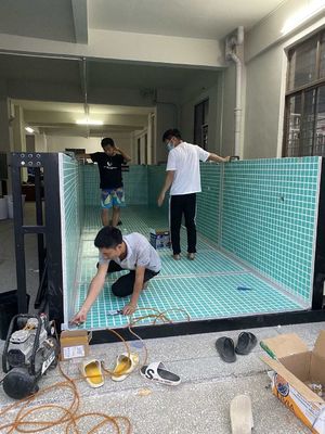 Piscine acriliche senza confini per alberghi 43m3 Piscine capacità d'acqua 3050KGS Peso netto