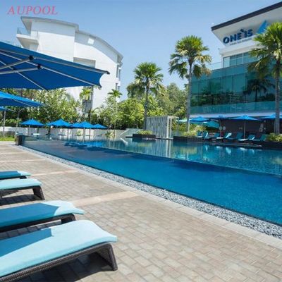 Piscina per il cortile con alta trasmissione di luce Acrilica Infinite Swim Spa Fibra di vetro trasparente