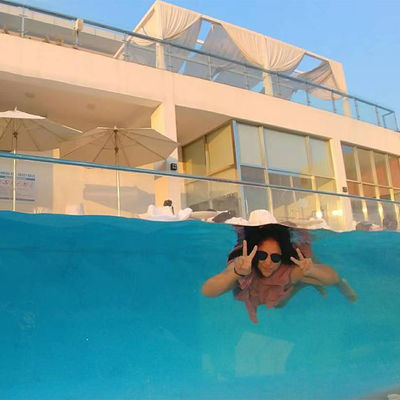 AUPOOL CE approvato grande piscina esterna in acrilico PMMA con accessori a pompa d'aria