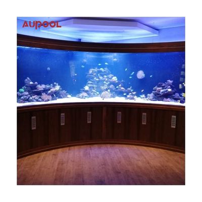 Piscina acrilica trasparente per alta trasmissione della luce 92,5% e spessore 30-950 mm