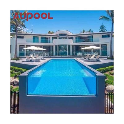 Piscina acrilica trasparente per alta trasmissione della luce 92,5% e spessore 30-950 mm