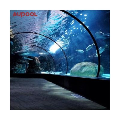 Piscina acrilica trasparente per alta trasmissione della luce 92,5% e spessore 30-950 mm