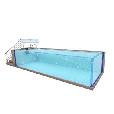 Palla di legno di plastica colore caffè sopra terra piscine di lusso per villaggi di vacanza