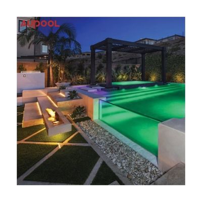 Spessore personalizzato vetro acrilico trasparente di plastica piscina piscina di vetro acrilico per acqua limpida